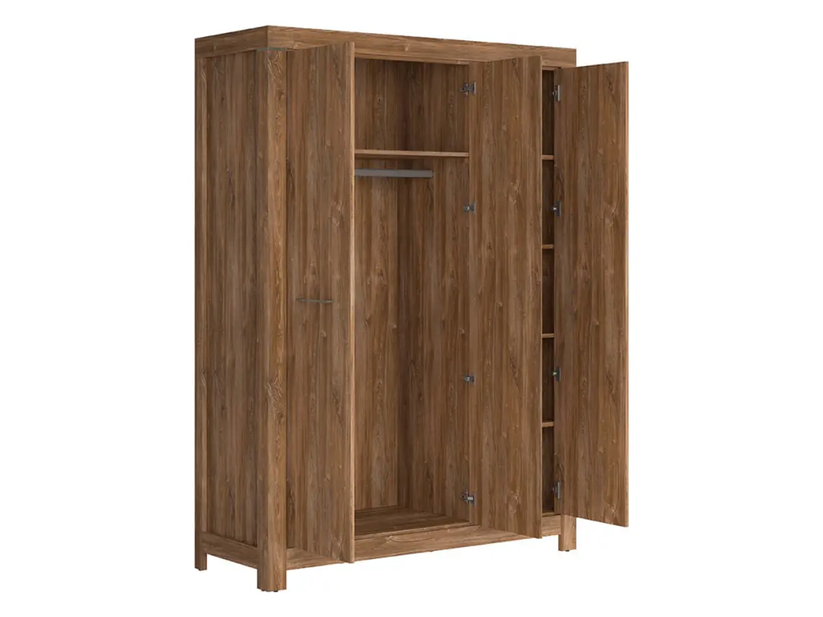 Armario de tres puertas Gent 150 cm roble stirling