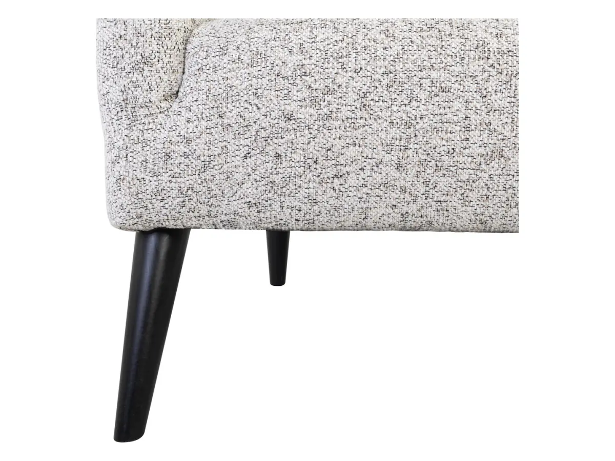 Sillón orejero Casey trenzado beige