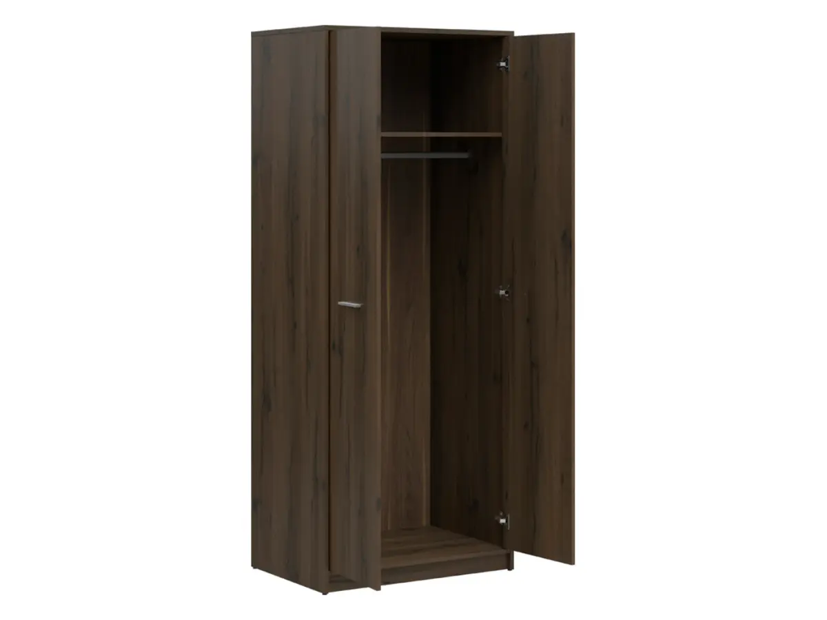 Armario de dos puertas Nepo Plus 80 cm roble noble