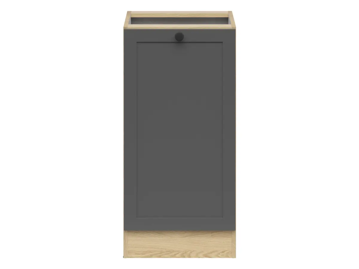 Mueble bajo de cocina Junona Line 40 cm derecho con puerta roble bernstein/grafito