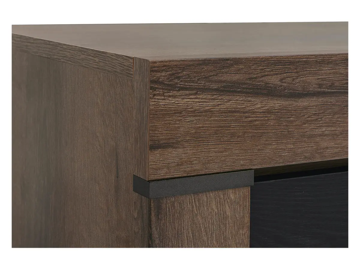 Witryna Balin 68 cm z drzwiami dąb monastery/dąb czarny