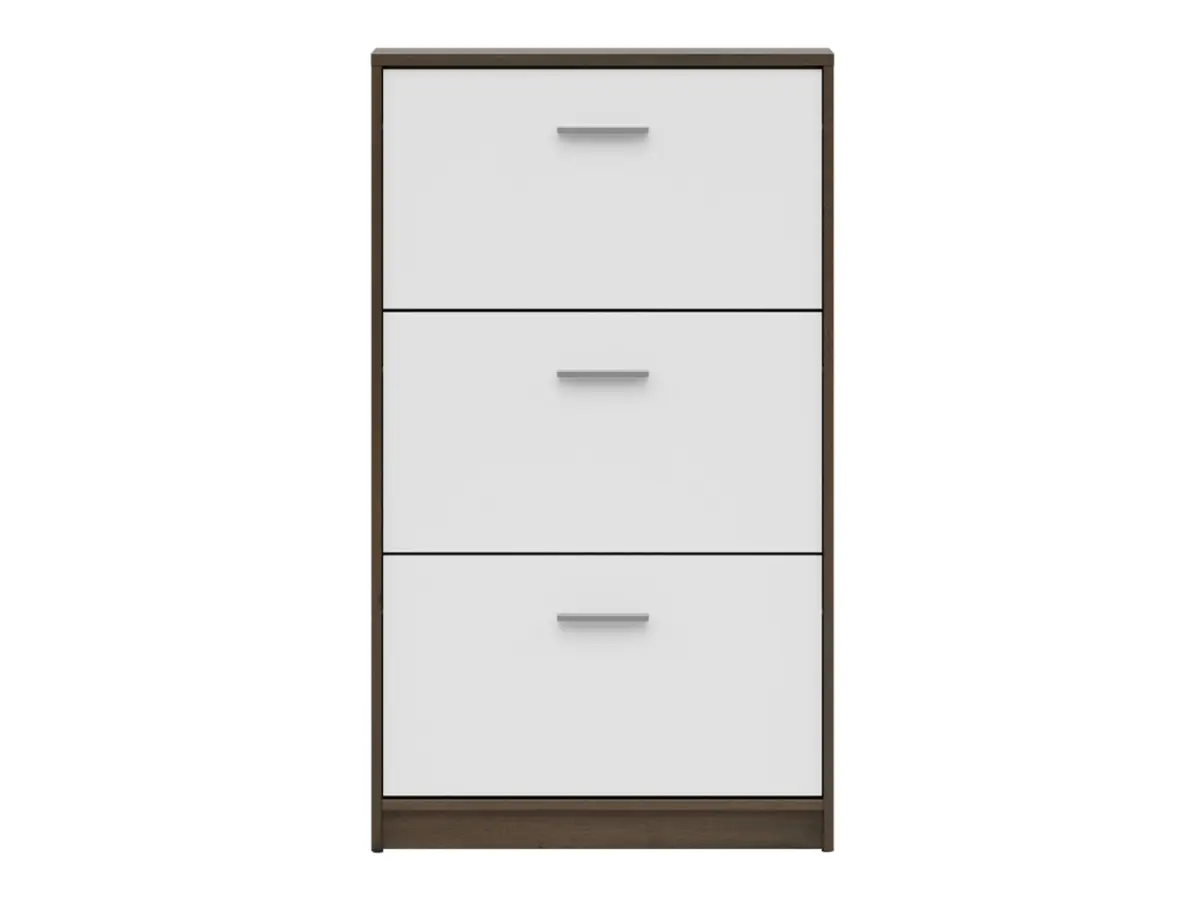 Zapatero Nepo Plus 70 cm con 3 puertas roble noble/blanco