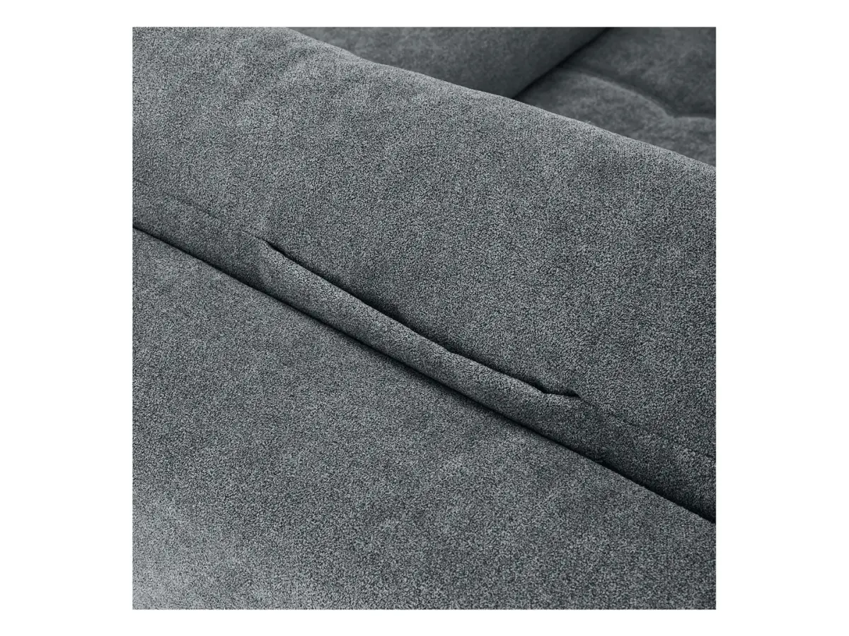 Sofá rinconera universal Norfolk convertible con arcón antracita