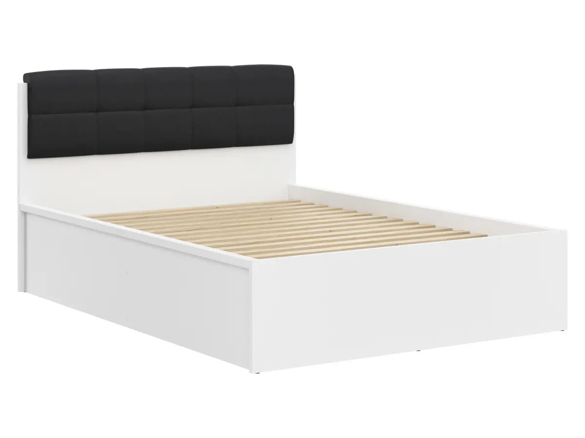Panel tapizado para cama Tetrix 140 cm negro