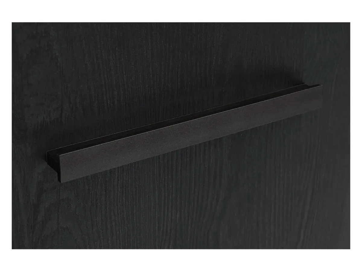 Vitrina Balin 101 cm con 2 puertas roble monastery/roble negro