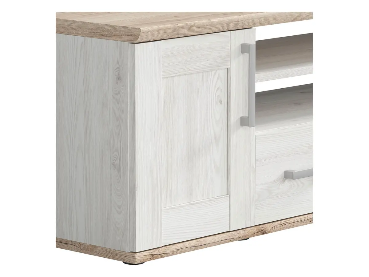 Mueble TV Romance 152 cm con 2 puertas y 2 cajones alerce sibiu claro