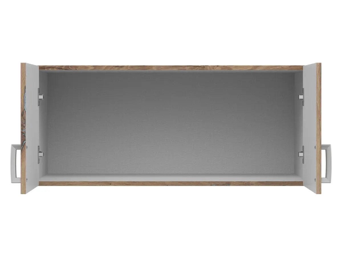 Altillo para armario Brando 91 cm con 2 puertas roble flagstaff oscuro