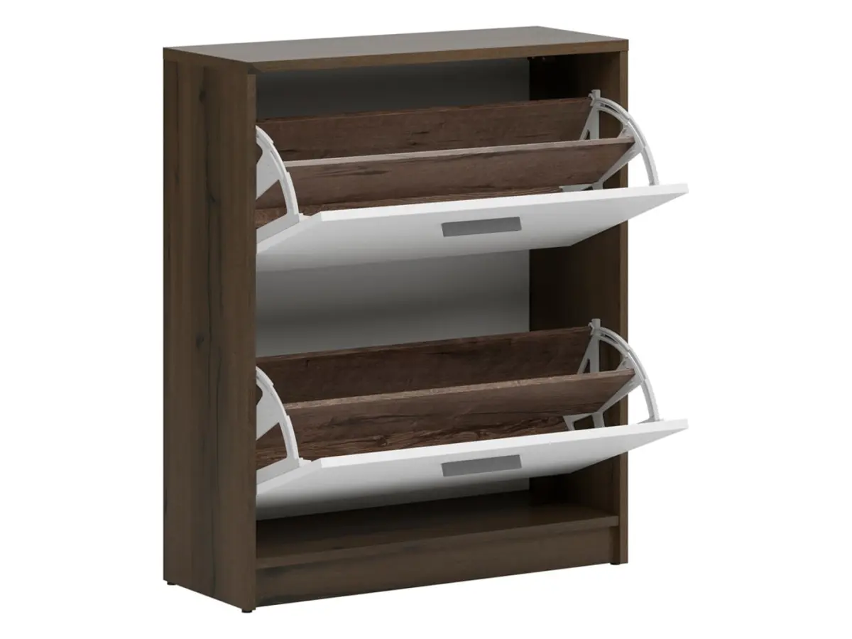 Zapatero Nepo Plus 70 cm con 2 puertas roble noble/blanco