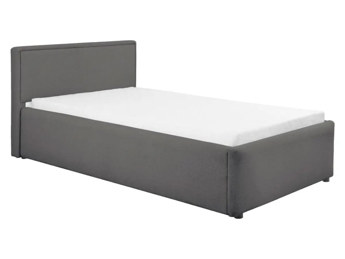 Cama tapizada Nedin 90x200 gris