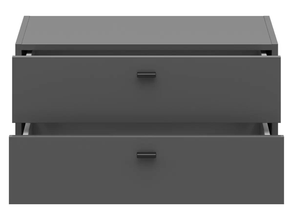 Комод System 64 с 2 ящиками графитовый