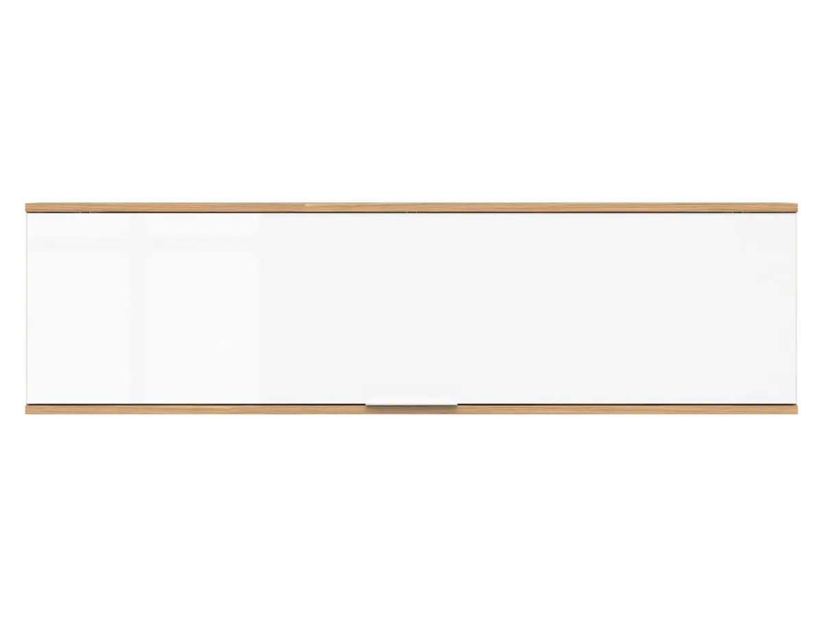 Шафа підвісна Zele 135 см відкидна дуб вотан/білий глянець