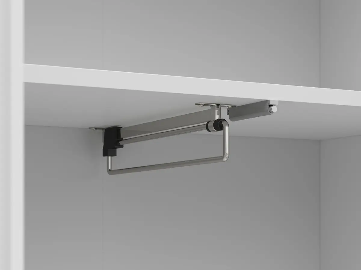 Estantería para recibidor Yamael con puertas roble artisan/blanco