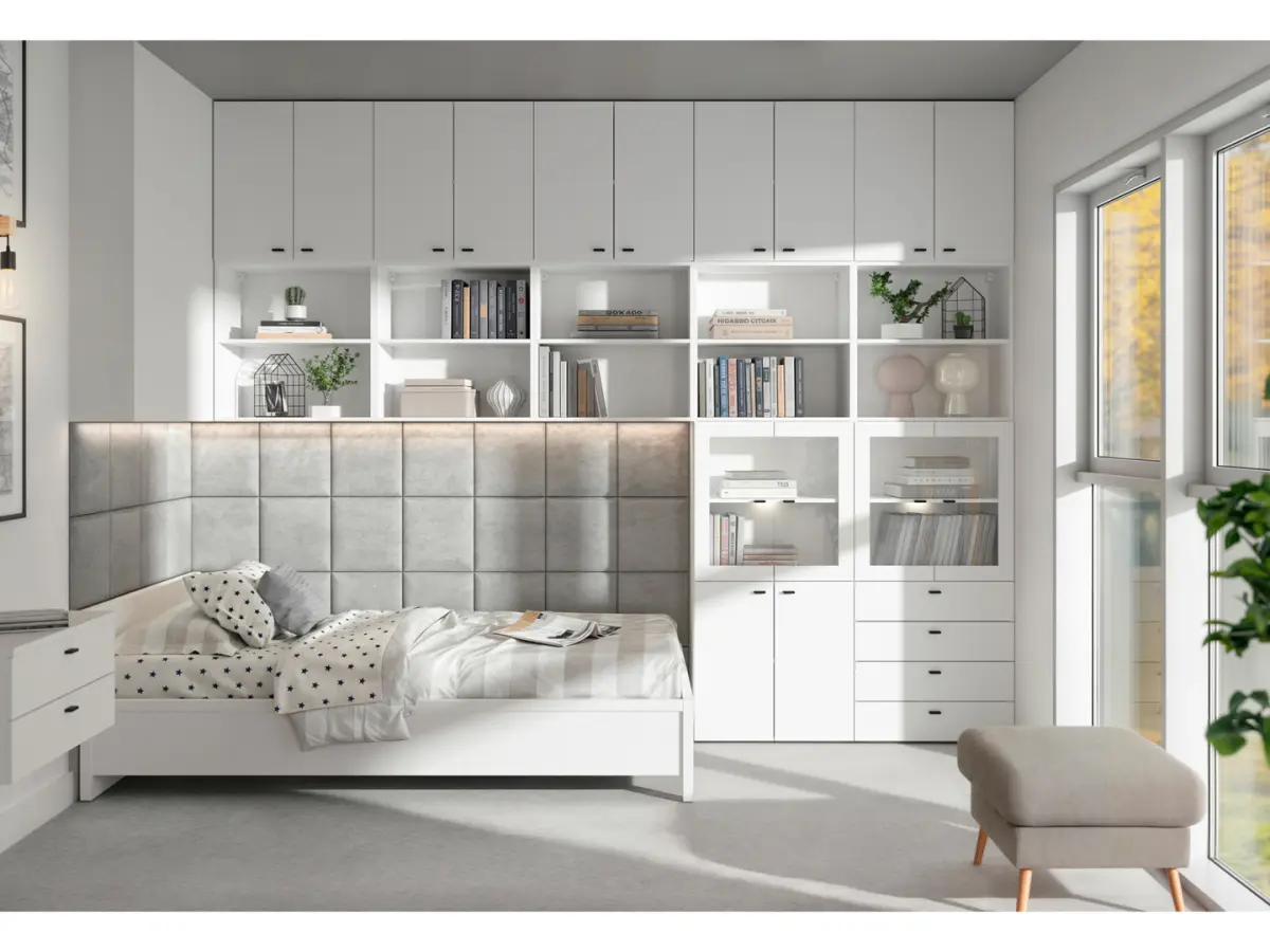 Armario System 64 con 2 puertas blanco