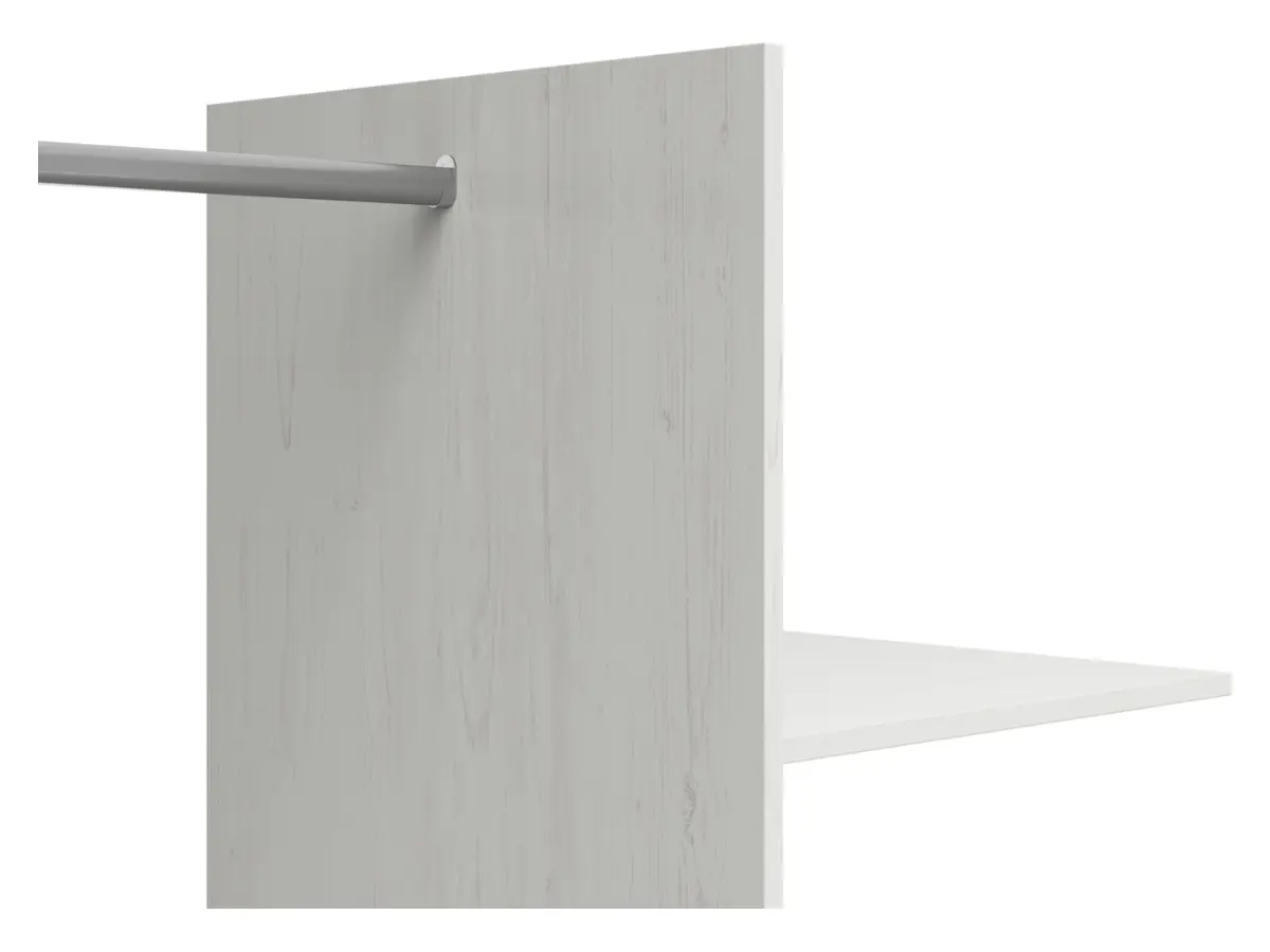 Armario de dos puertas Loksa 101 cm pino andersen blanco/roble grandson