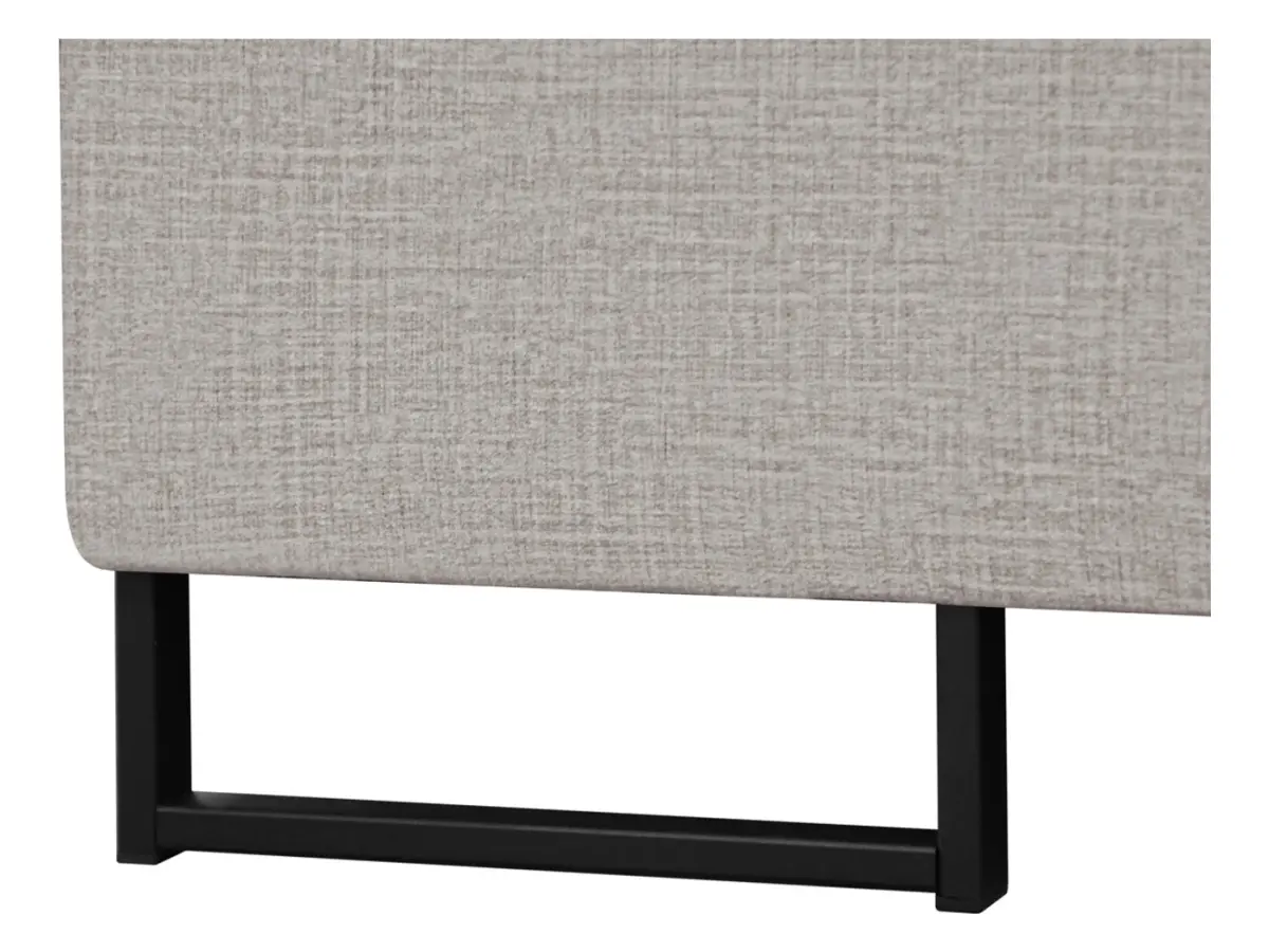 Sofá rinconera izquierdo Aragon extensible con reposacabezas y asiento ajustable beige