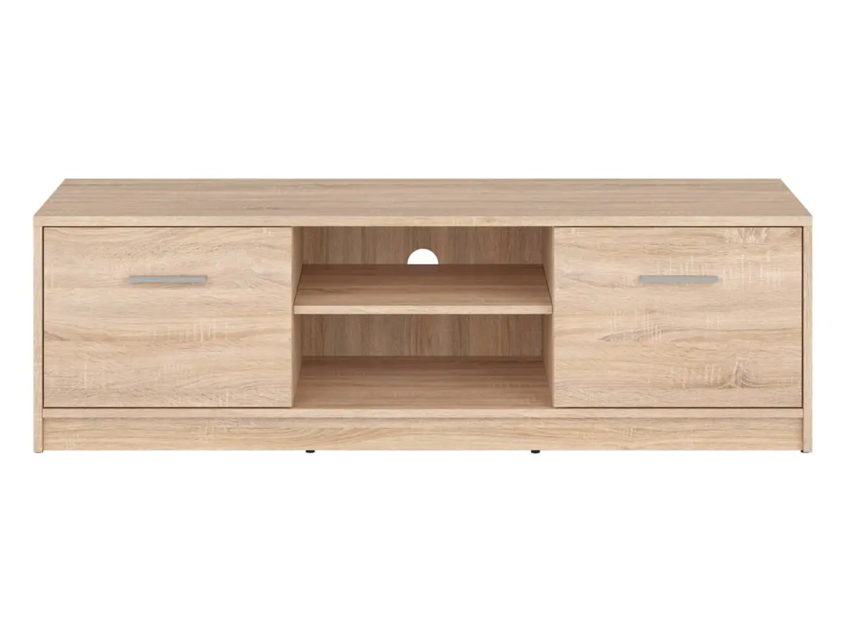 Mueble RTV Nepo Plus 138 cm con 2 puertas y estante roble sonoma