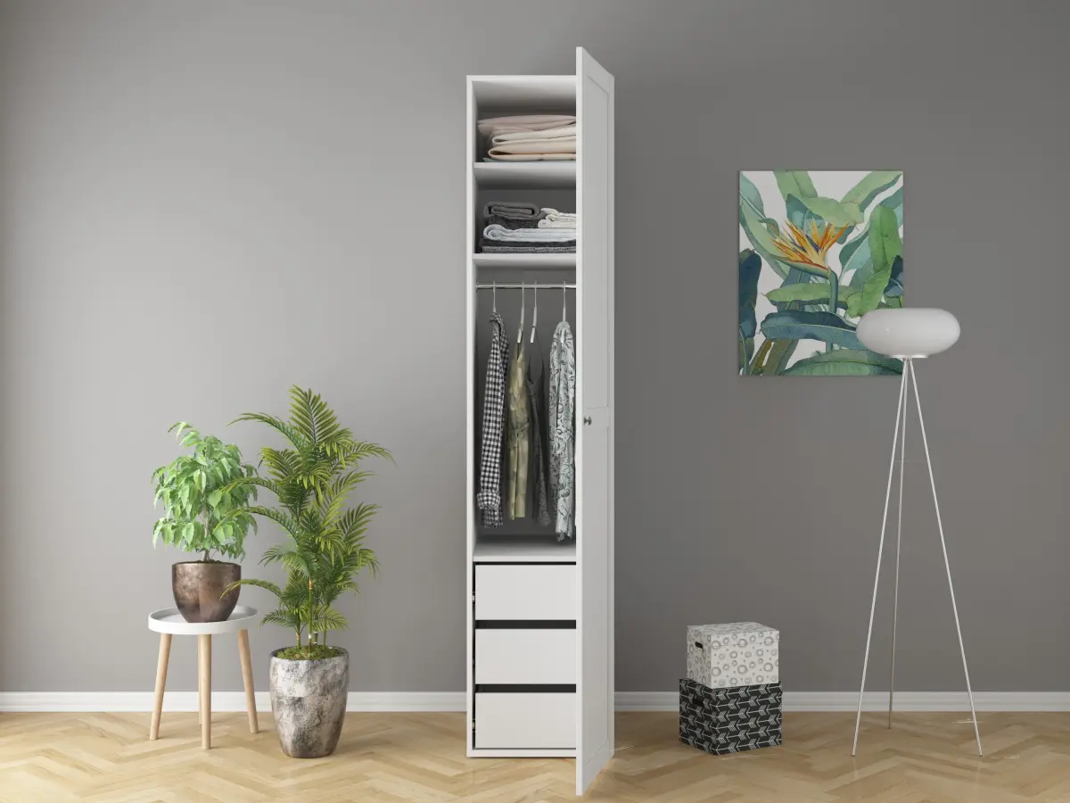 Armario de una puerta Flex 50 cm blanco