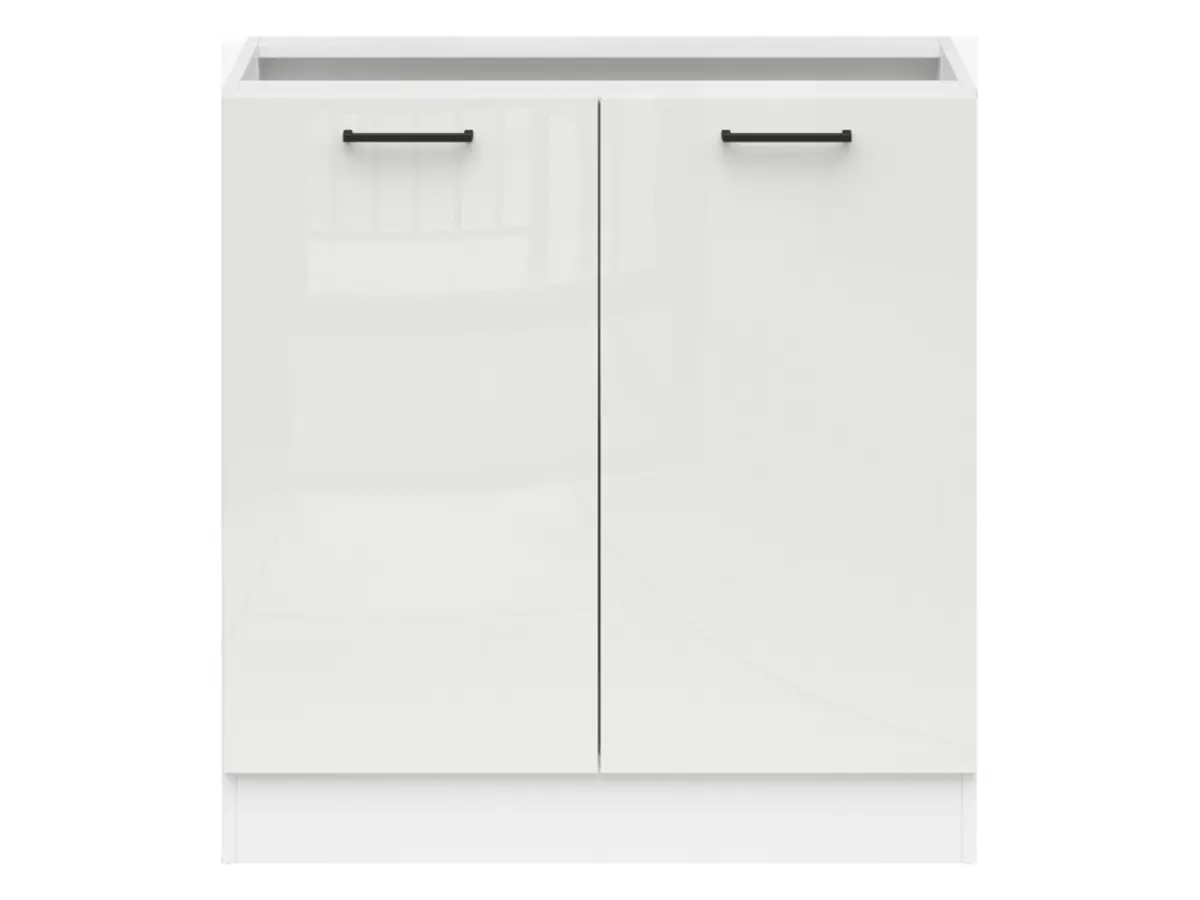 Mueble de cocina inferior Junona Line 80 cm brillo tiza