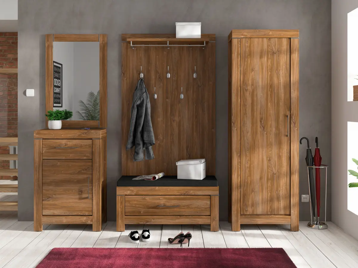 Estantería Gent 66 cm con puertas roble stirling