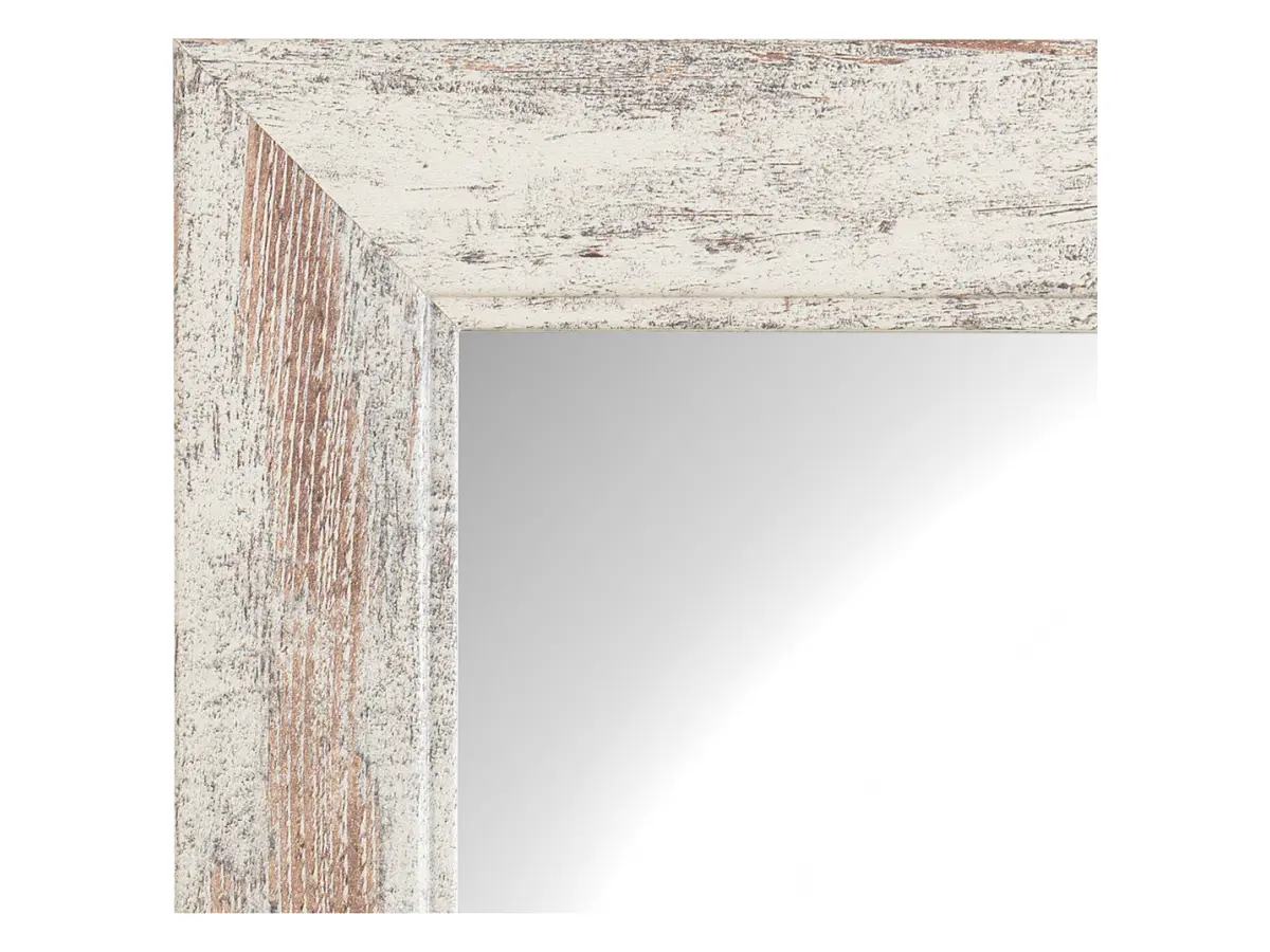 Espejo de pared en marco White Antique 66x186 cm blanco
