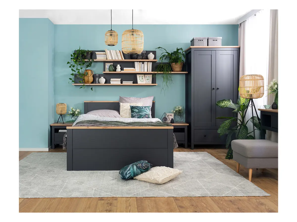 Bed Hesen 140x200 graphite