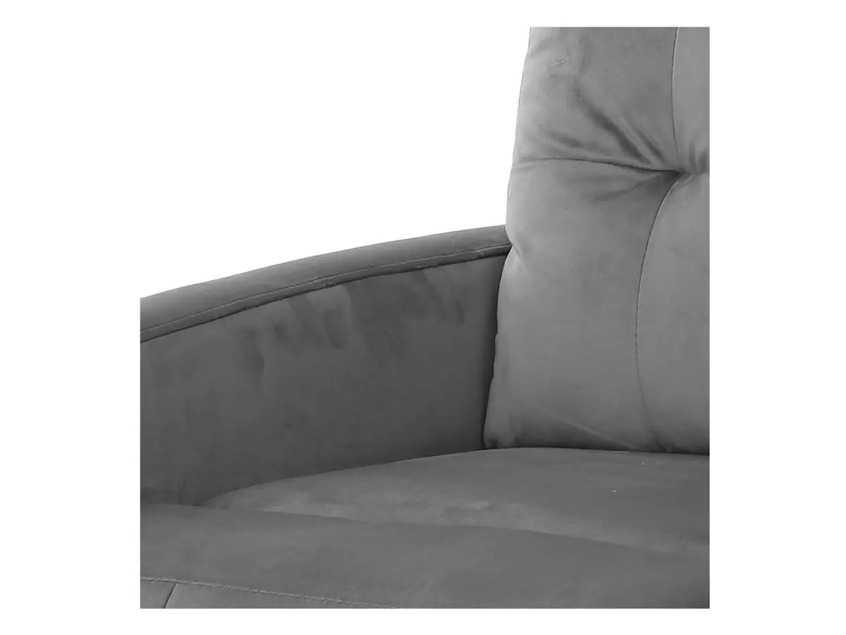 Sillón tradicional Monti con función relax gris