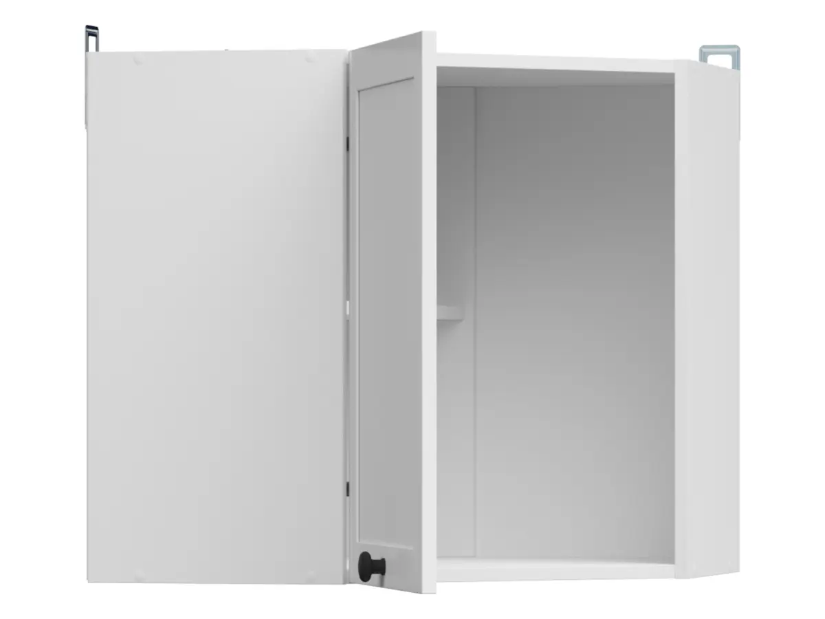 Armario de cocina superior Junona Line 60 cm de esquina izquierdo/derecho blanco