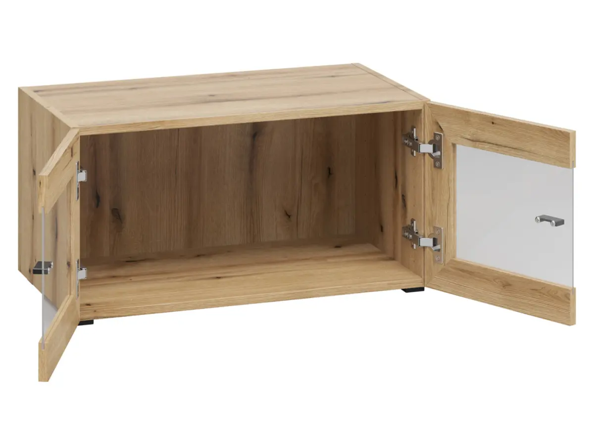 Vitrina System 64 con 2 puertas roble coast evoke