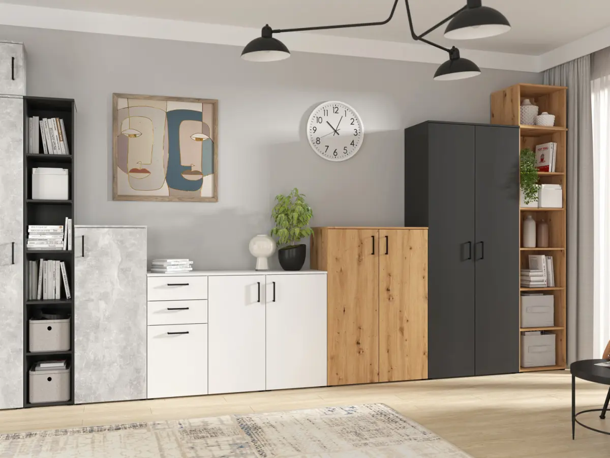 Szafa MultiDo 80 cm dwudrzwiowa atelier jasny