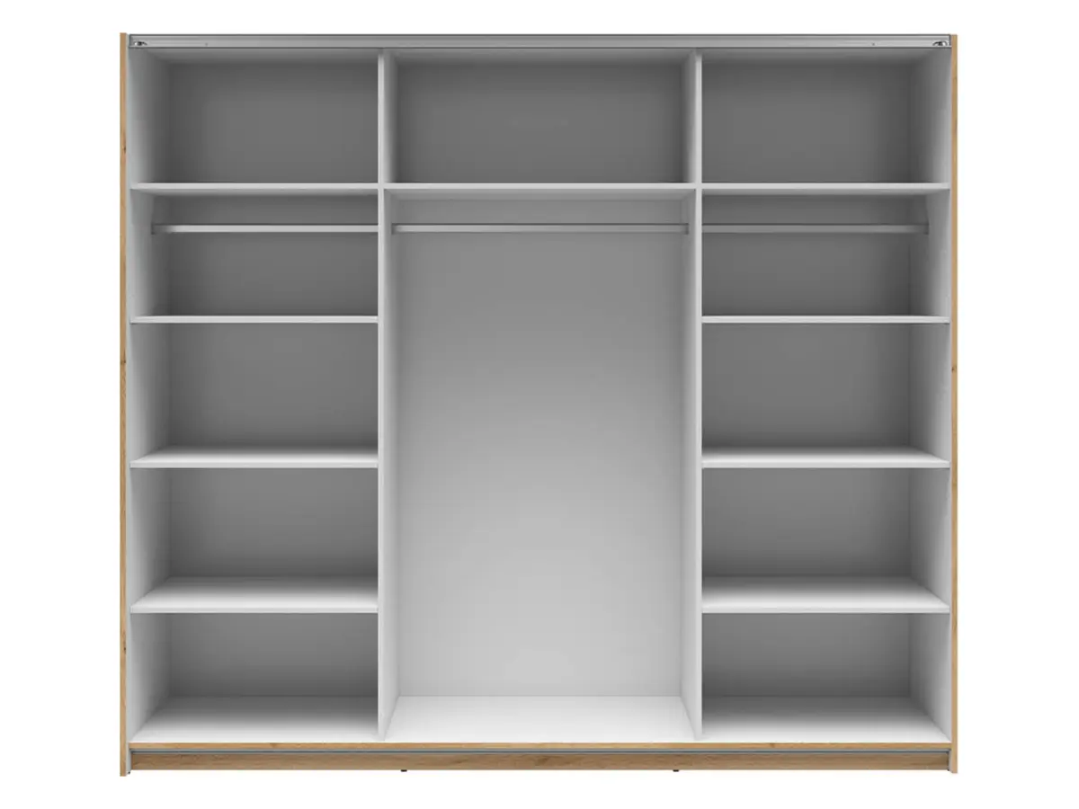 Armario de puertas correderas Tetrix 220 cm roble wotan