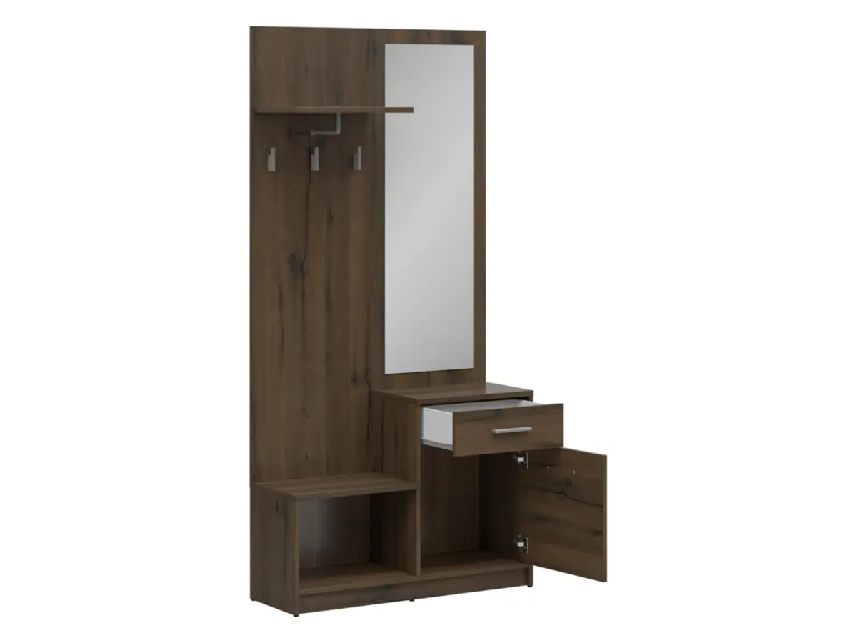 Conjunto de recibidor Nepo Plus 90 cm roble noble