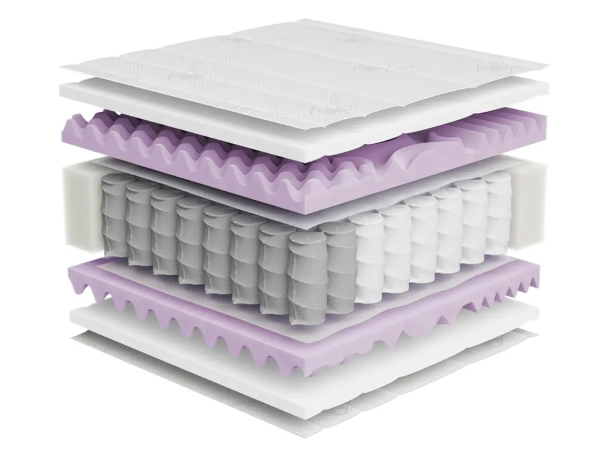 Spring mattress multipocket Mimas Multi Silver 90x200 H3