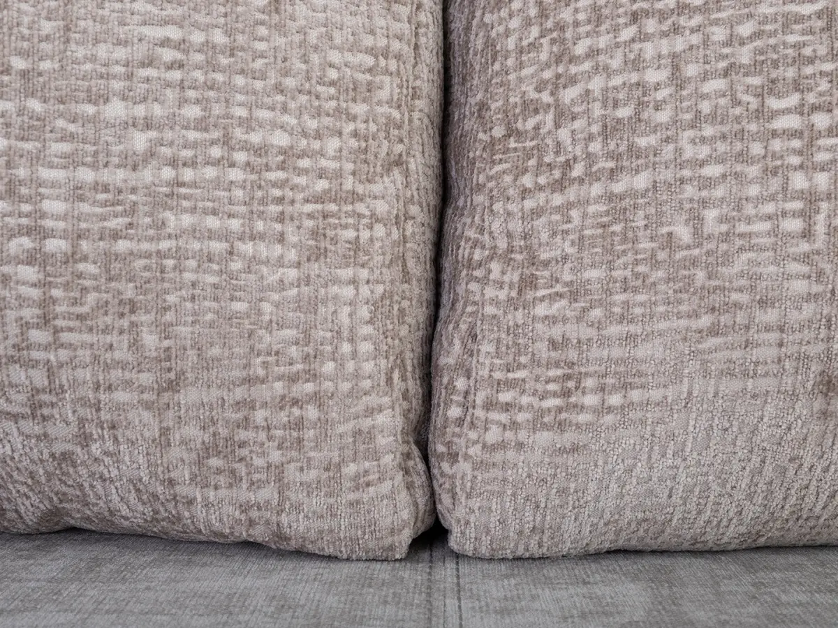 Sofá cama de tres plazas Sentila con arcón beige