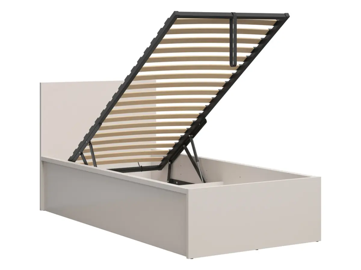 Кровать Tetrix 90x200 с каркасом и коробом кашемир