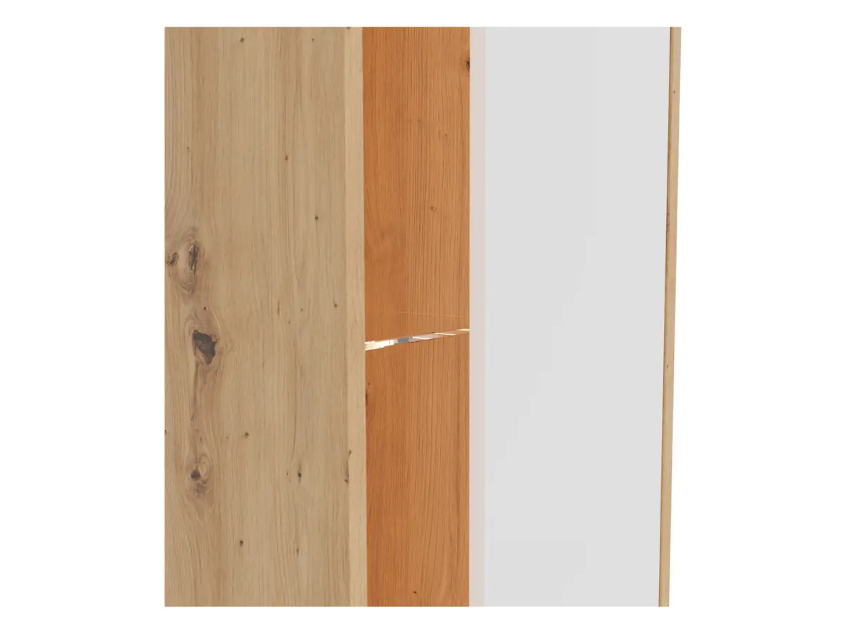 Estantería Gap 52 cm con puertas y 3 estantes roble artisan/blanco