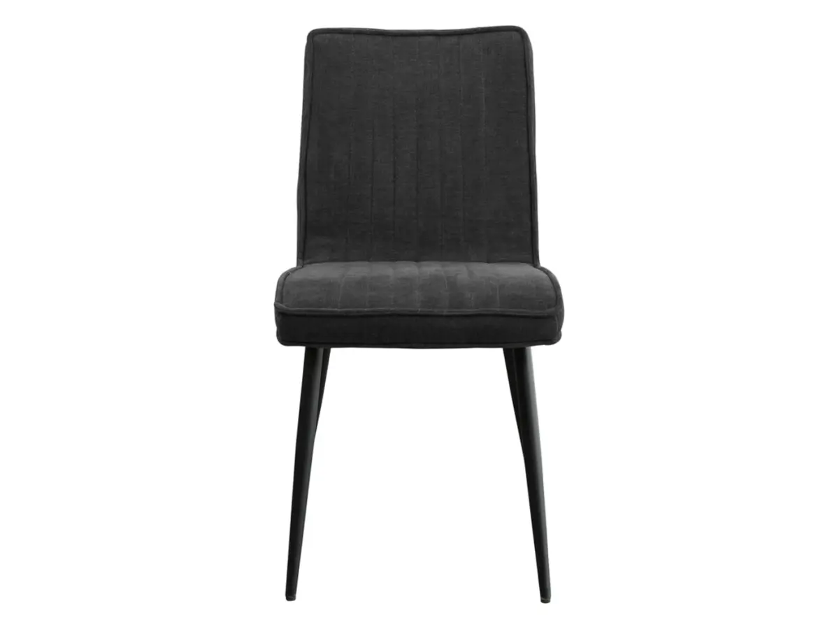 Silla tapizada Lena gris oscuro