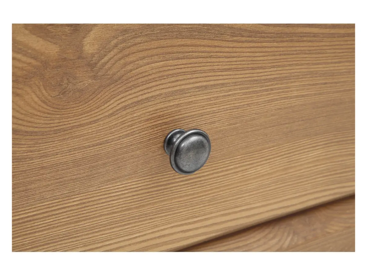 Cómoda Bergen 72 cm con 4 cajones alerce sibiu dorado