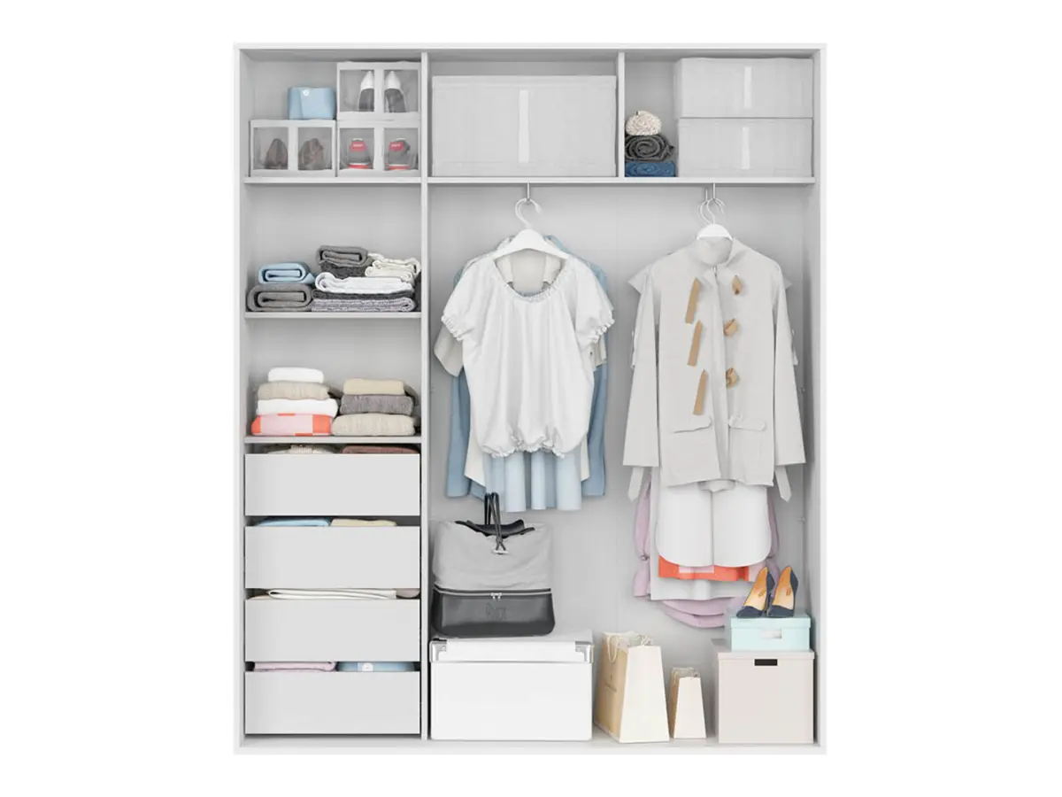 Armario de puertas correderas Flex 180 cm blanco