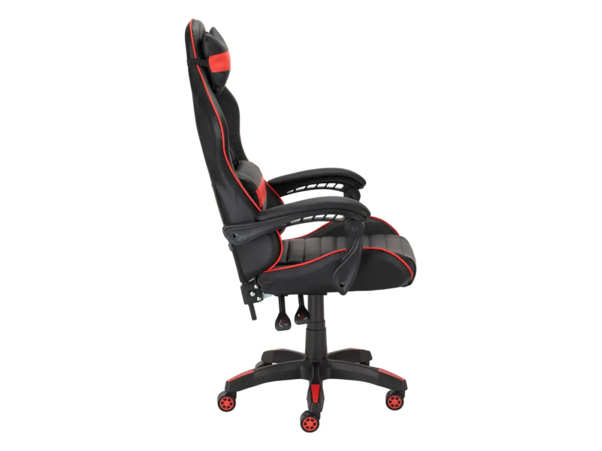 Silla gaming X-Play con cojines negro-roja