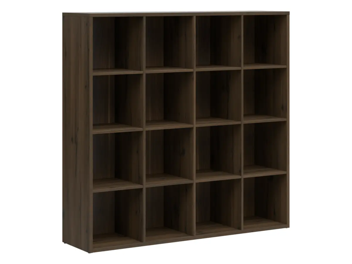 Estantería Nepo Plus 151 cm con 16 estantes roble noble