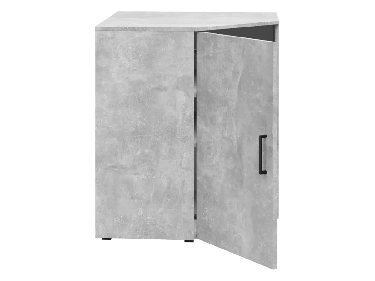 Estantería de esquina MultiDo 71,5x71,5 cm con puertas atelier claro