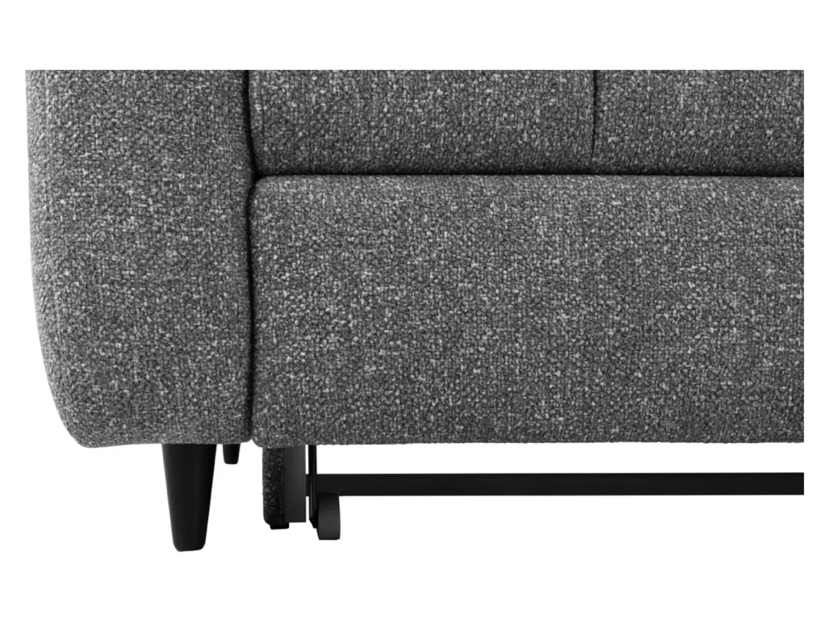 Sofá rinconera universal Twist New desplegable con arcón gris