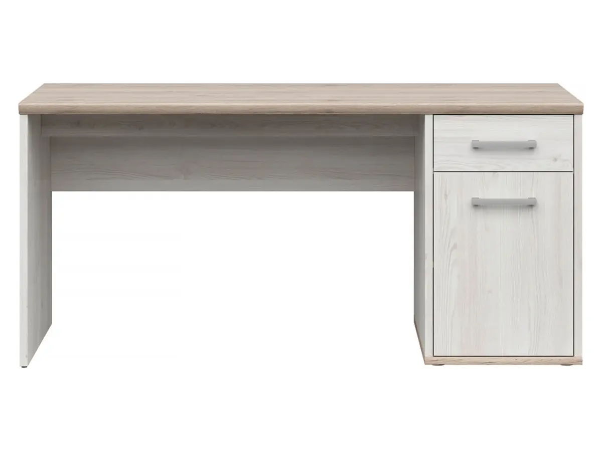 Письменный стол Romance 160 см с дверцами и ящиком лиственница Sibiu светлая