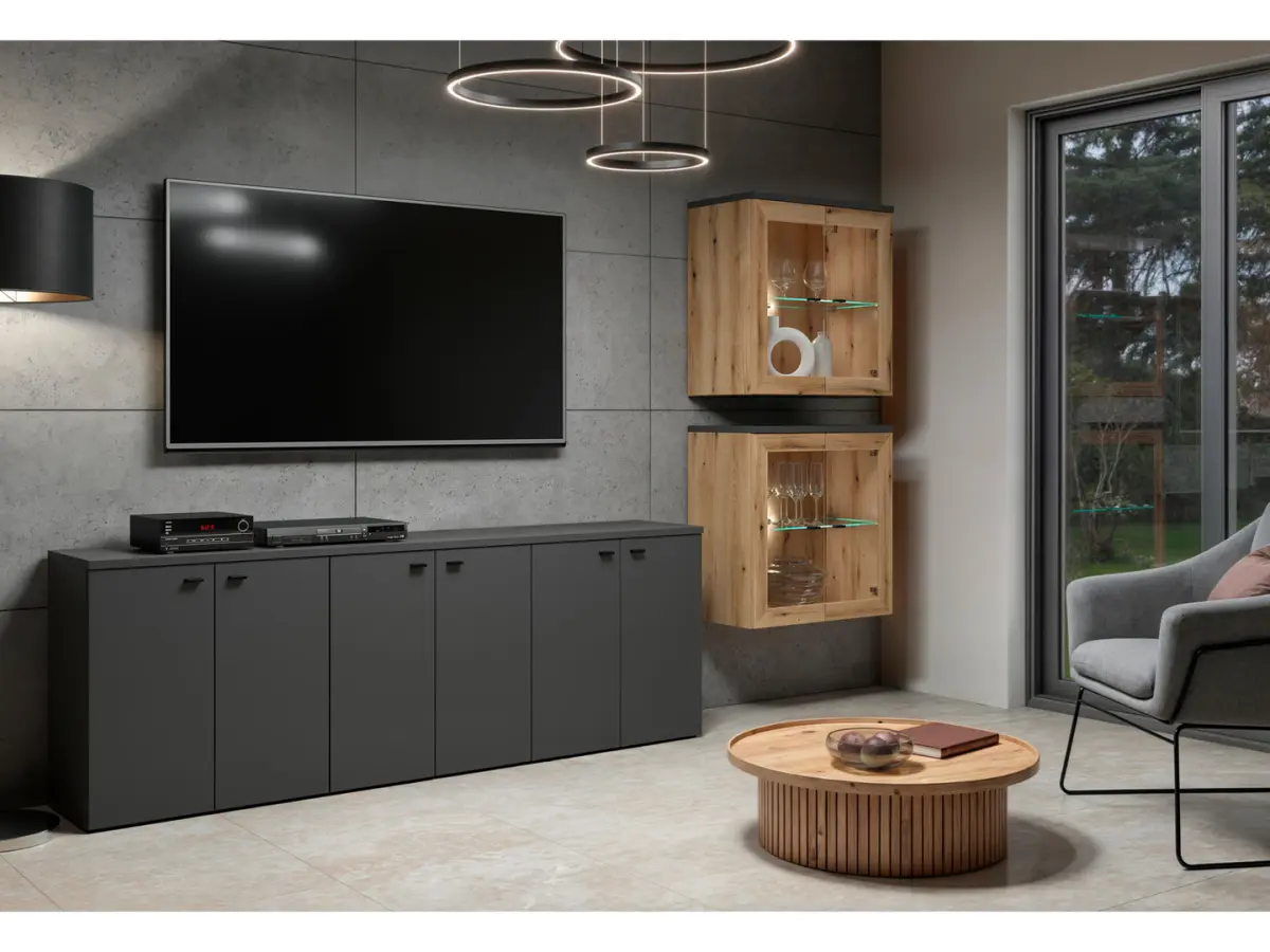 Encimera 190 cm para System 64 grafito