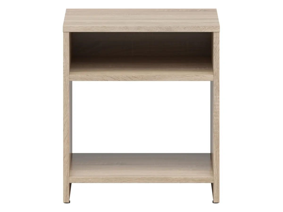 Mesita de noche Neno 40 cm con estante roble sonoma