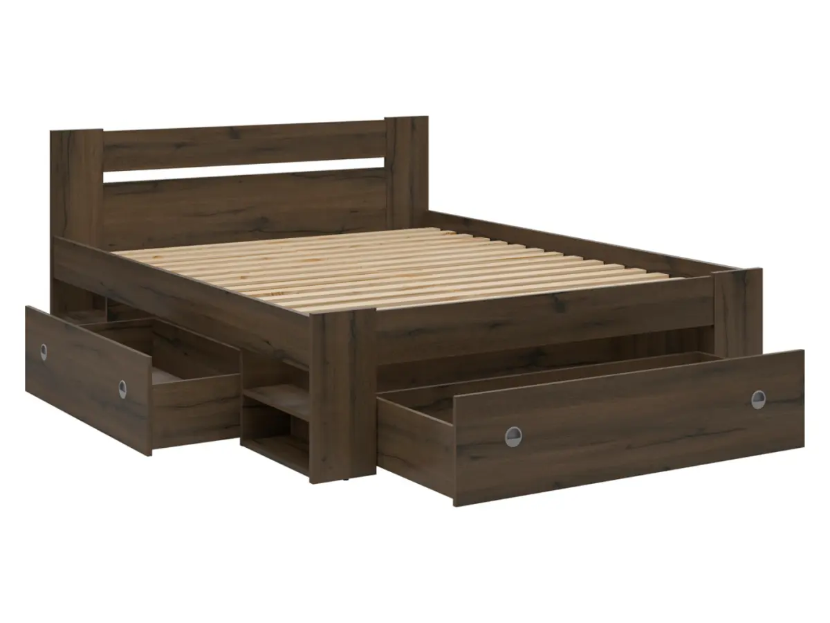 Cajones para cama 140 Nepo Plus roble noble