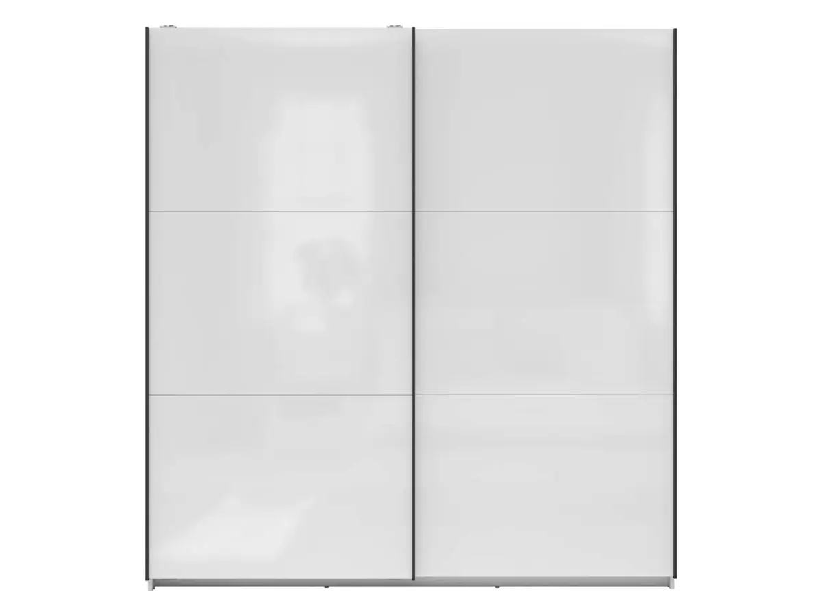 Armario de puertas correderas Tetrix 183 cm blanco brillo