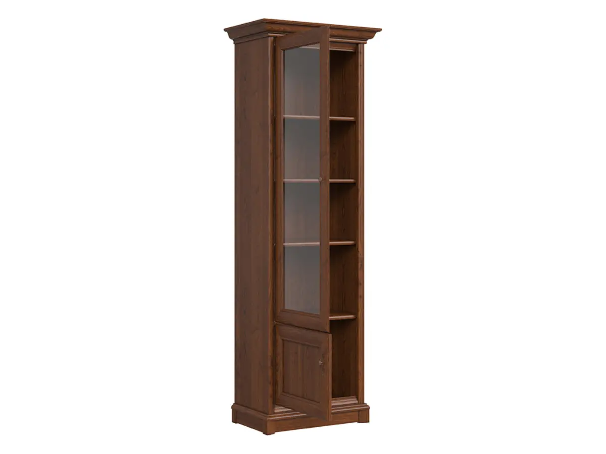 Vitrina Kent 71 cm de 2 puertas izquierda castaño