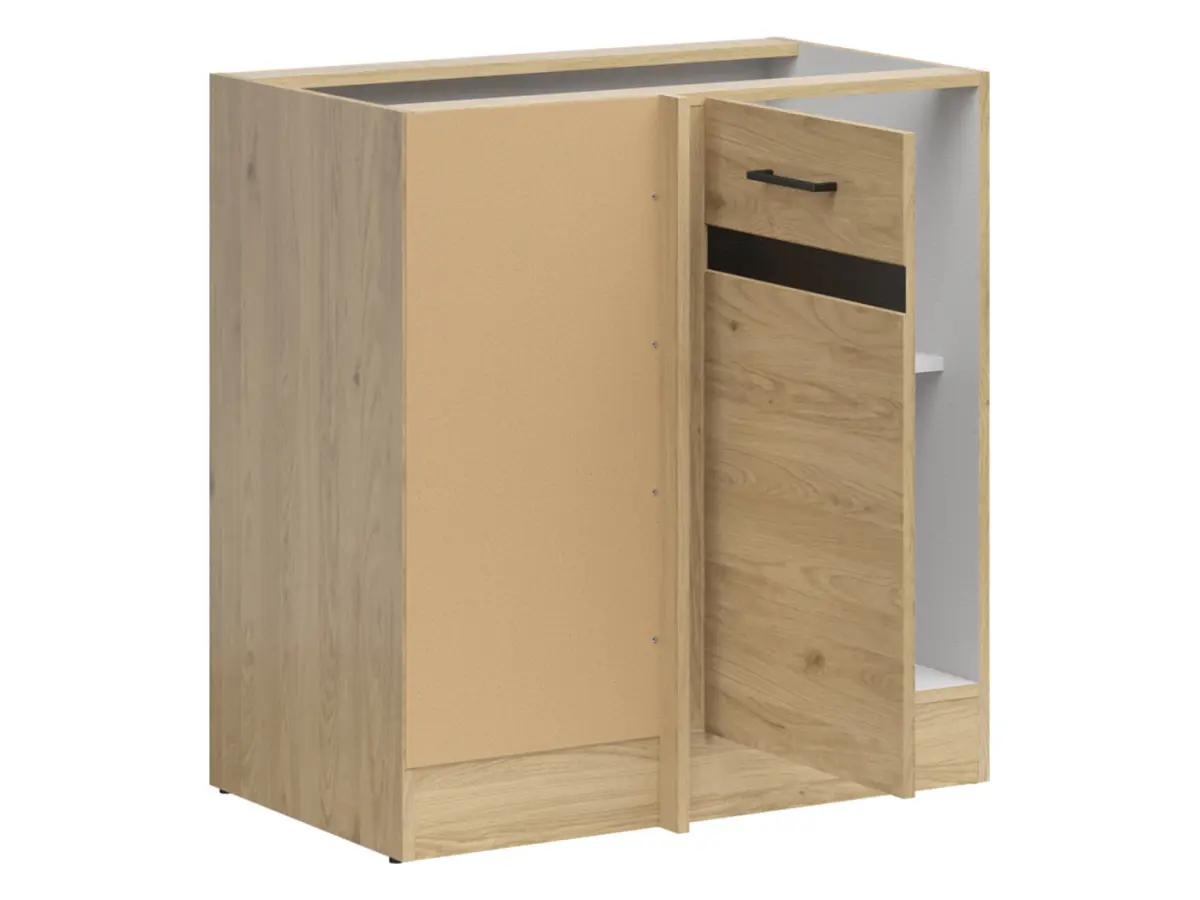 Mueble de cocina bajo de esquina Junona Line izquierdo roble bernstein ocupa esquina 100x60 cm