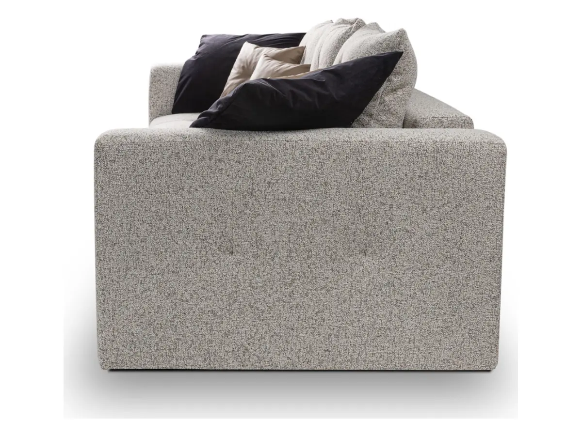 Sofá de tres plazas Royal IV convertible con arcón tejido trenzado beige